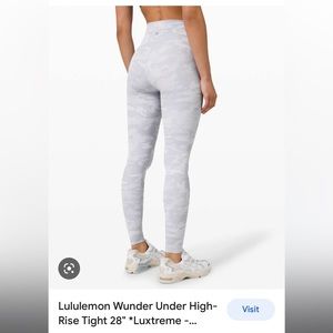 Lululemon Super High Rise Wunder Under Luxtreme 28” Size 8